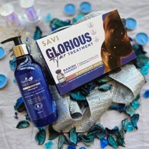Savi Glorious Anti-Dandruff bundle ( Shampoo+hair ampoules )